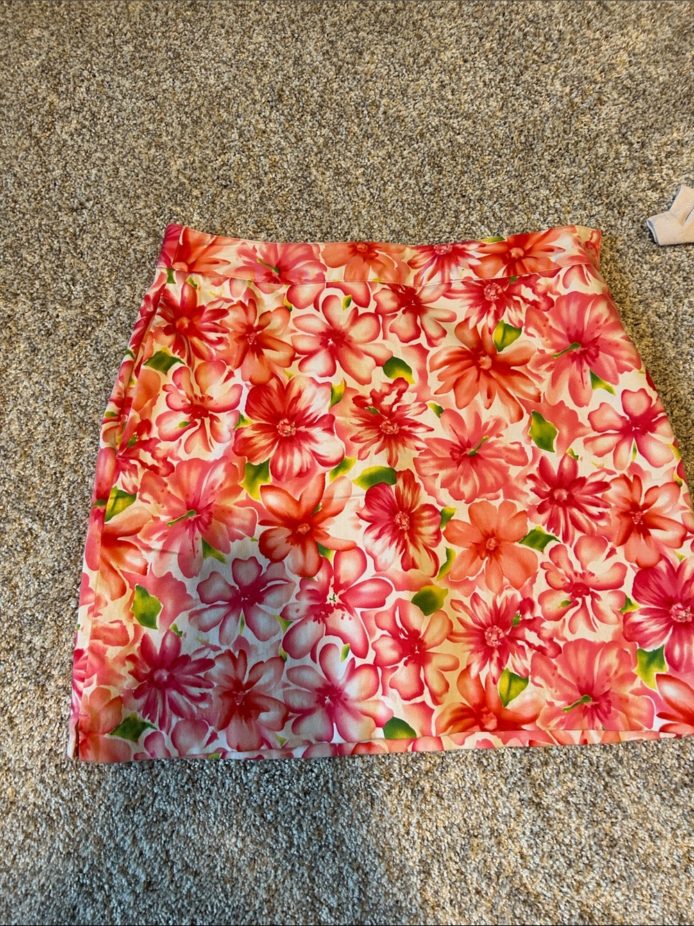 EP Pro Pink & Green Floral Mini Skirt